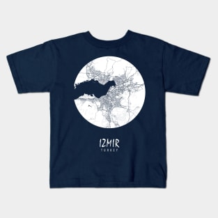 Izmir, Turkey City Map - Full Moon Kids T-Shirt